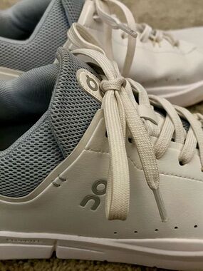 On Clouds  Women's Athletic Sneakers in White and Light Gray